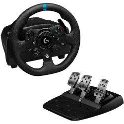 Logitech G923 Trueforce Racing Wheel and Pedal set Compatível com Xbox Series X/S, Xbox One e PC - Indicador LED RPM - Rotação d