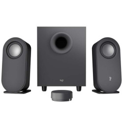 Logitech Z407 2.1 Colunas Bluetooth - 80W - Subwoofer de 20W - Micro USB, Entrada Jack de 3,5mm - Controle Sem Fio - Cor Preto