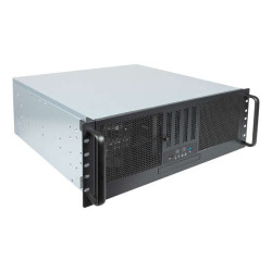 Unykach UK4329 4U 19" Rack Case - Tamanhos de disco suportados 3.5", 2.5" - ODD Bay - Filtro de poeira - USB-A 3.2, USB-C - Cor 