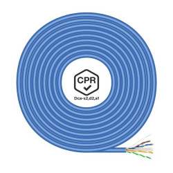 Aisens RJ45 LSZH CPR Dca CAT.6 UTP AWG24 Cabo de Rede - 305m - Cabo Azul
