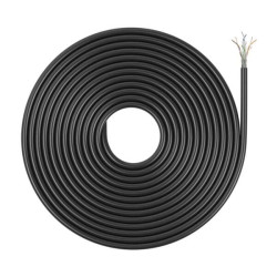 Cabo de rede exterior impermeável Aisens RJ45 Cat.6 UTP CCA AWG23 - 305m - Cor Preto