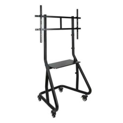 Suporte de Chão Tooq Ecran com Rodas 60"-105" - Trava de Roda - Sistema Anti-roubo - Gerenciamento de Cabos - Peso Máximo 100Kg 