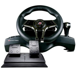 FR-TEC Hurricane Wheel MKII Compatível com PC, PS4, PS3 e Switch - Volante com pás e câmbio sequencial - Pedais de freio e acele