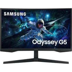 Samsung Odyssey G5 Monitor 27" LED VA curvo QHD 165Hz FreeSync - Resposta 1ms - Ângulo de visão de 178º - HDMI, DisplayPort - VE