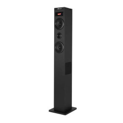 Torre de Som Bluetooth NGS Sky Charm 2.1 80W - Controle Remoto - Ecran LED - USB, Rádio FM, Entrada Auxiliar e Entrada Óptica de