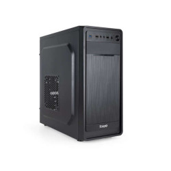 Tooq Midtower Case ATX/MicroATX/Mini-ITX - Tamanho do disco suportado 3.5", 2.5" - USB3.0, 2.0, HD Audio - 120mm Ventilador Incl