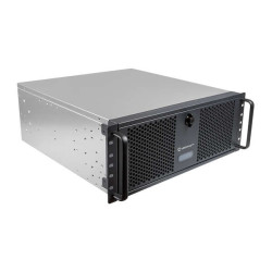 Unykach UK4339H 4U 19" Rack Case - Tamanhos de disco suportados 3.5", 2.5" - Filtro de poeira - USB-A 3.0, USB-C - Cor Preto