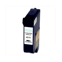 HP 45/15 Preto Cartucho de Tinta Pigmentada Genérico - Substitui 51645AE/C6615DE