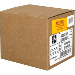 Zebra ZipShip 2300 Pack de 12 Fitas de Transferência Térmica Original - Fitas de Cera - Nucleo 12.7mm, Largura 57mm, Longitud 