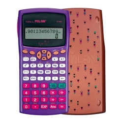 Calculadora científica Milan M240 em cobre com 10+2 dígitos - Ecrã de 2 linhas - 240 funções integradas, 124 funções científicas