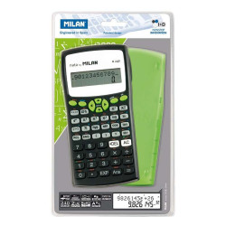 Calculadora científica Milan M240 de 10+2 dígitos - Ecrã de 2 linhas - 240 funções integradas, incluindo 124 funções científicas