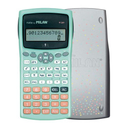 Calculadora científica Milan M240 de 10+2 dígitos - Ecrã de 2 linhas - 240 funções integradas, incluindo 124 funções científicas