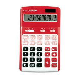 Calculadoras Milan de 12 dígitos - 3 teclas de memória - Cálculo de margens - Raiz quadrada - Desligar automático