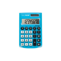 Calculadora de bolso Milan com visor de 8 dígitos - 3 teclas de memória e raiz quadrada - Teclas de toque suave