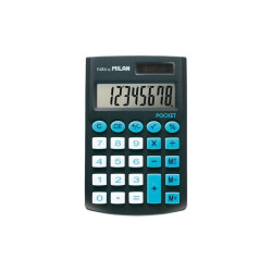 Calculadora de bolso Milan com visor de 8 dígitos - 3 teclas de memória e raiz quadrada - Teclas de toque suave