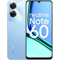Realme Note 60 Ecrã de 6,75" - 6 GB - 128 GB - Câmara de 32 MP - Bateria de 5000 mAh - Cor Azul