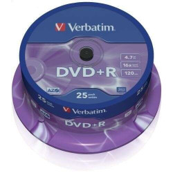 Verbatim DVD+R 16x 47GB (25 Uds)