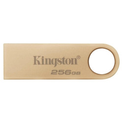 Kingston DataTraveler SE9 G3 Pen USB-A 3.2 Gen 1 de 256 GB - Leitura de 220 MB/s - Design metálico - Dourado