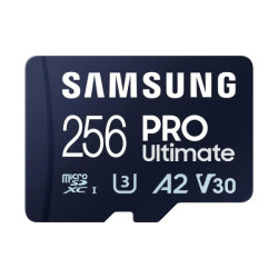 Samsung PRO Ultimate Cartão Micro SDXC 256 GB UHS-I U3 A2 V30 com adaptador SD