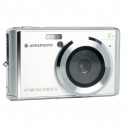 Máquina fotográfica digital Agfaphoto DC5200 - Sensor CMOS - Zoom ótico 8x - Prata