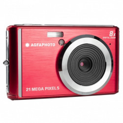 Câmara digital Agfaphoto DC5200 - Sensor CMOS - Zoom ótico 8x - Vermelho