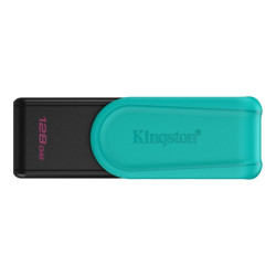 Kingston DataTraveler Exodia Pen USB de 128 GB - USB 3.2 Gen 1 - Tampa giratória - Turquesa