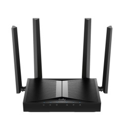Cudy Ponto de acesso WiFi 6 de mesa AX3000 Dual Band - Velocidade até 1000Mbps - 1 porta - 4 antenas de 5dBi - Cor preto