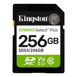 Kingston Cartão SDXC 256 GB UHS-I Classe 10 150 MB/s Canvas Select Plus