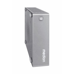 Medion S06 MD35315 Mini Computador Intel Core i3-1315U - 8GB - 512GB SSD - HDMI, DisplayPort, USB32, USB-C - Cor Cinzento