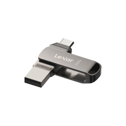 Lexar D400 JumpDrive Dual Drive Pen USB 3.1 Tipo C de 32 GB - Transferência entre USB Tipo C e Tipo A - Velocidades até 130 MB/s
