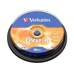 Verbatim DVD-R 16x 47GB (10 Uds)