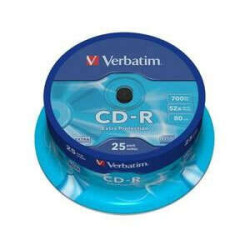 Verbatim CD-R 52x 700MB ( 25 Uds)